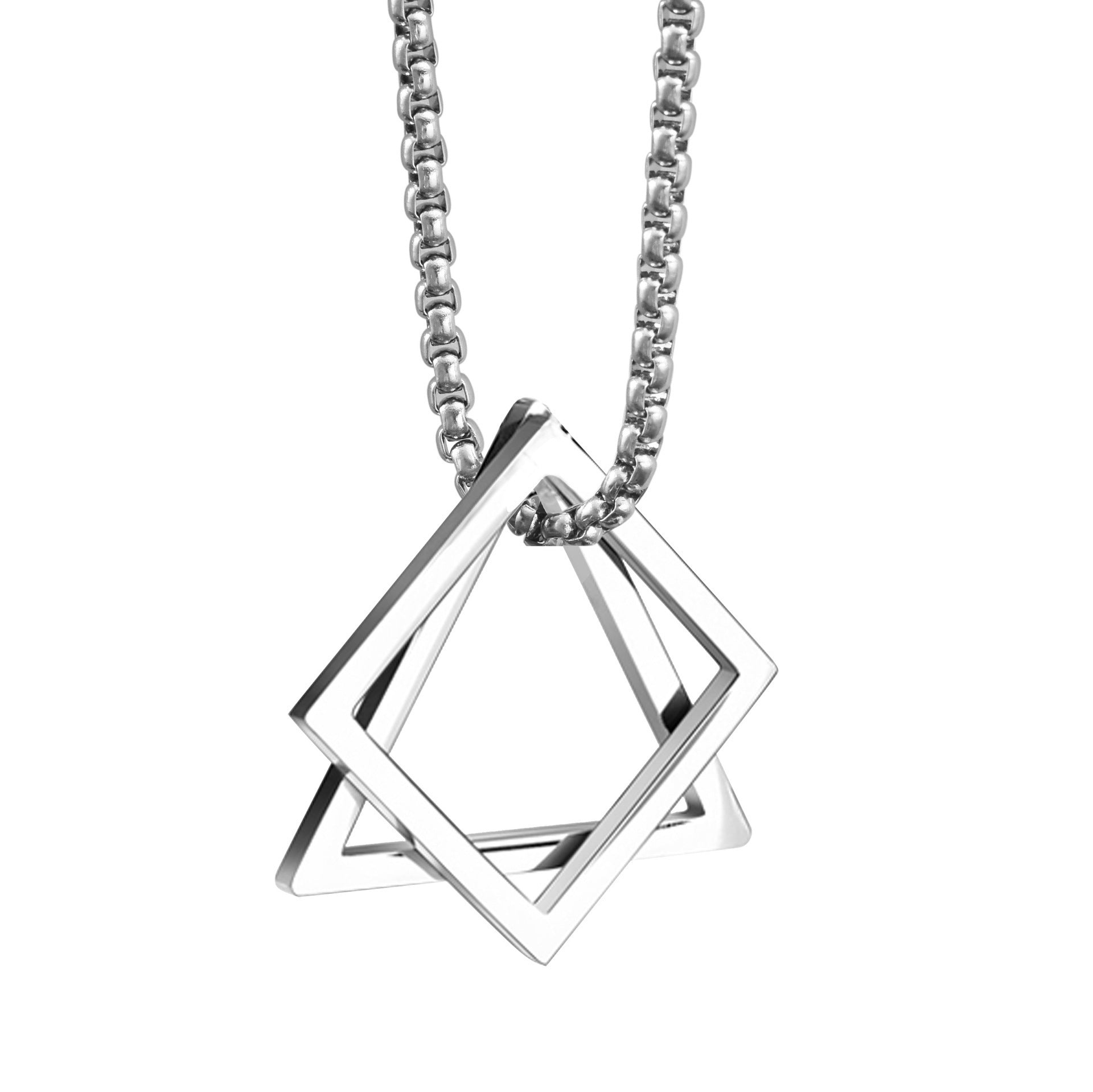 Wholesale Retro Hip Hop Stainless Steel Skull Necklace Bohemian Style